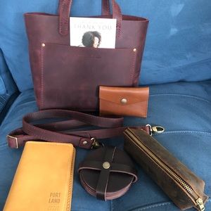 PLG Mini Crossbody Bag in Merlot +4 Accessories